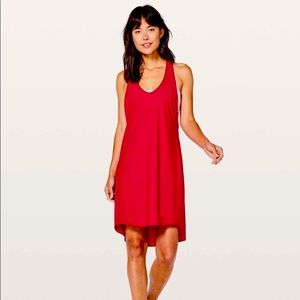 Lululemon Rejuvenate Dress in Ruby Red